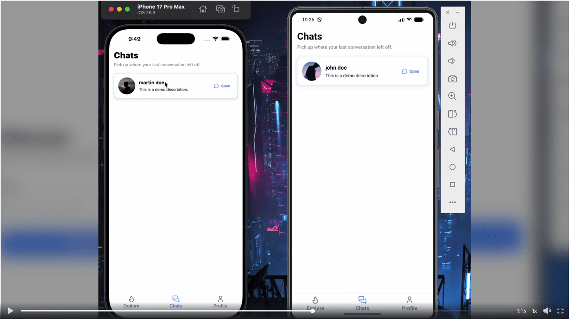 DevTinder preview